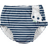 Reusable Swim Diaper & Sun Hat Set, Navy Stripe - Mixed Accessories Set - 2 - thumbnail