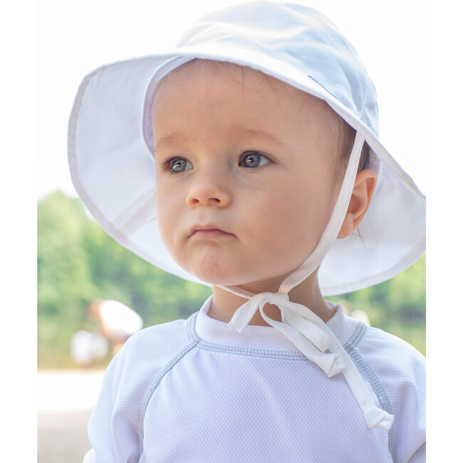 Reusable Swim Diaper & Sun Hat Set, Navy Stripe - Mixed Accessories Set - 4