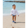 Reusable Swim Diaper & Sun Hat Set, Navy Stripe - Mixed Accessories Set - 5