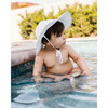 Reusable Swim Diaper & Sun Hat Set - Violet Rainbows - Mixed Accessories Set - 4