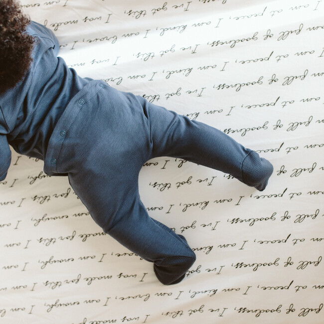 3 Piece Organic Knit Nursery Bedding, You are Loved - Crib Sheets - 5