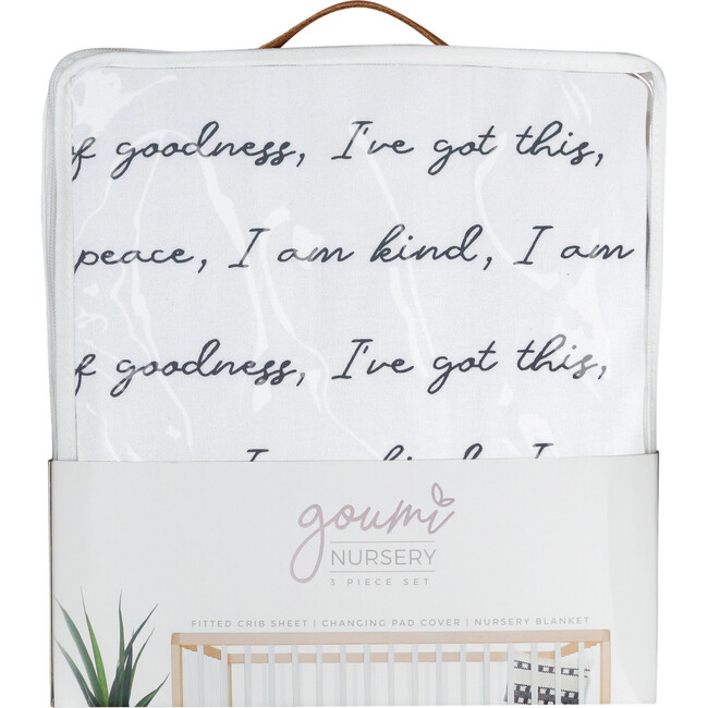 3 Piece Organic Knit Nursery Bedding, You are Loved - Crib Sheets - 7