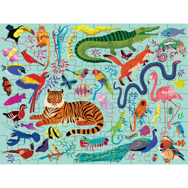 Animal Kingdom 100-Piece Double-Sided Puzzle - Puzzles - 2