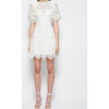 Women's Giada Crochet Guipure Mini Dress, White - Dresses - 2