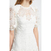 Women's Giada Crochet Guipure Mini Dress, White - Dresses - 3
