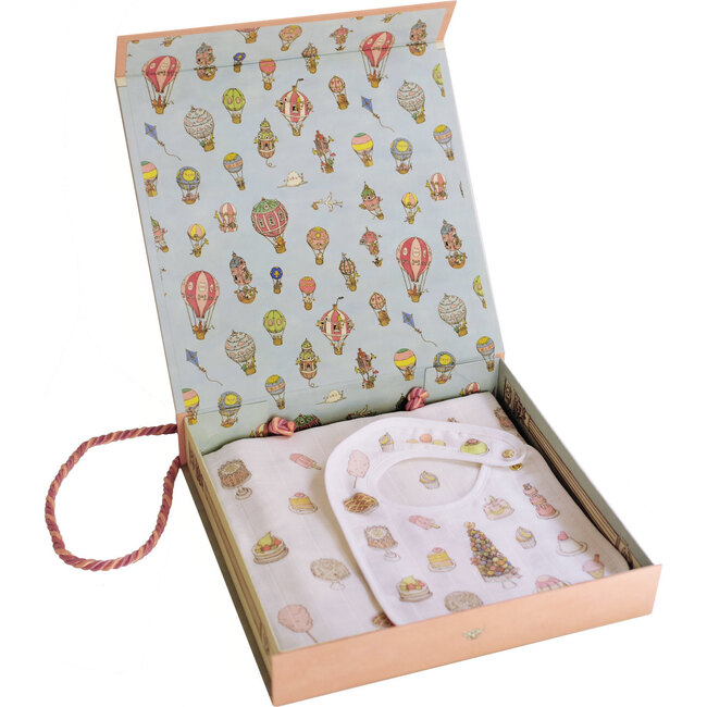 Swaddle & Bib Gift Set, Sweetie Pie - Mixed Gift Set - 2