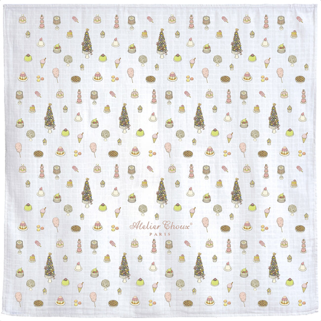 Swaddle & Bib Gift Set, Sweetie Pie - Mixed Gift Set - 3