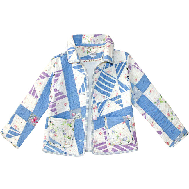 *Exclusive* Heirloom Stripe Vintage Quilt Jacket - 6Y - Jackets - 1