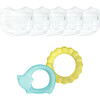 Muslin Organic Cotton Bibs (5 pack) & Cool Nature Teether Set - Developmental Toys - 1 - thumbnail