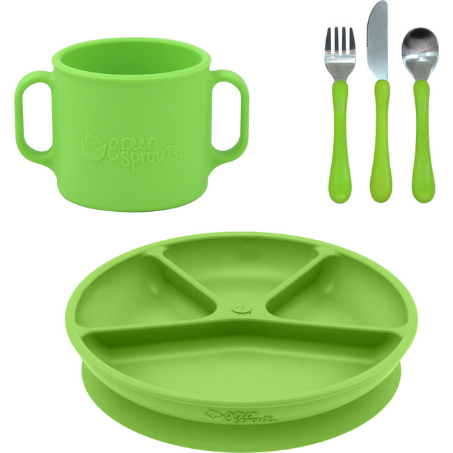 Learning Feeding Set, Green - Sippy Cups - 1
