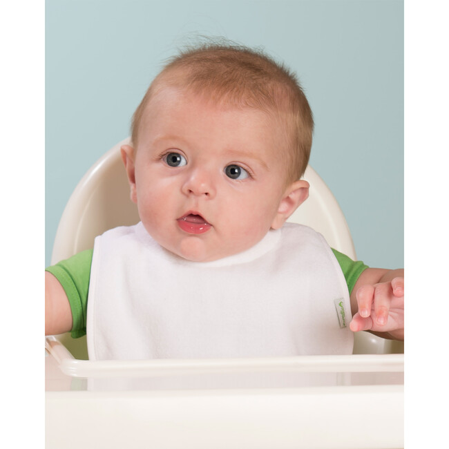 Stay-dry Newborn Bib & Burp Set, Pink & Gray - Bibs - 5