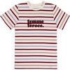*Exclusive* Womens Femme Feroce Perfect Stripe Tee - Tees - 1 - thumbnail