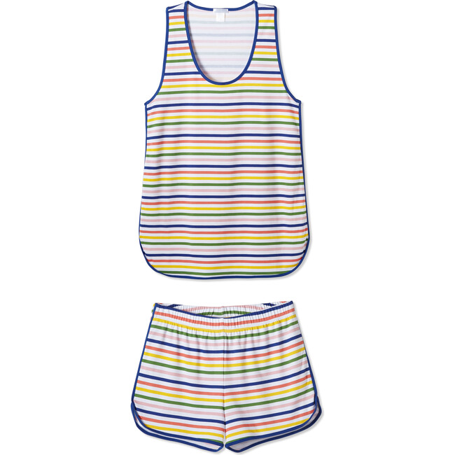 *Exclusive* Tank Shorts Set, Maisonette Stripe - Pajamas - 1