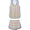*Exclusive* Tank Shorts Set, Maisonette Stripe - Pajamas - 1 - thumbnail