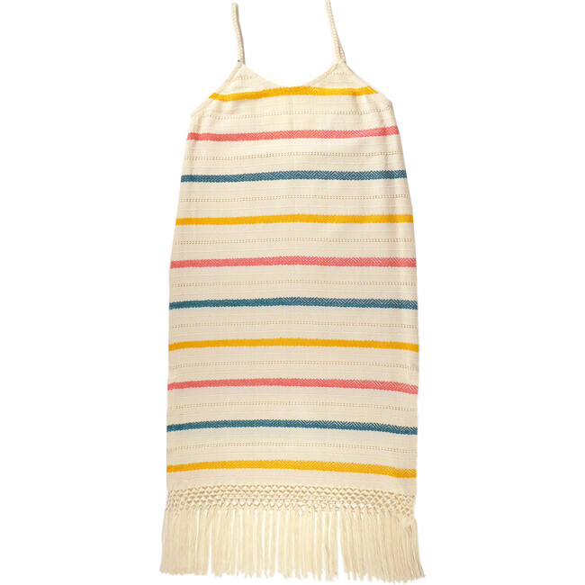 *Exclusive* Mini Annie Handwoven Dress, Rainbow Stripe - Cover-Ups - 1