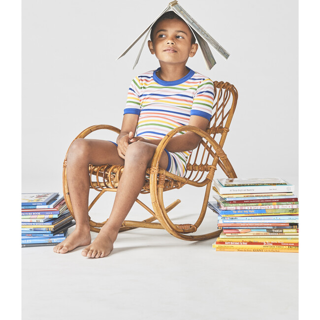 *Exclusive* Kids Shorts Set, Maisonette Stripe - Pajamas - 2