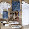 *Exclusive* Kids Prince William Polo Belt, Navy & Light Khaki - Belts - 7