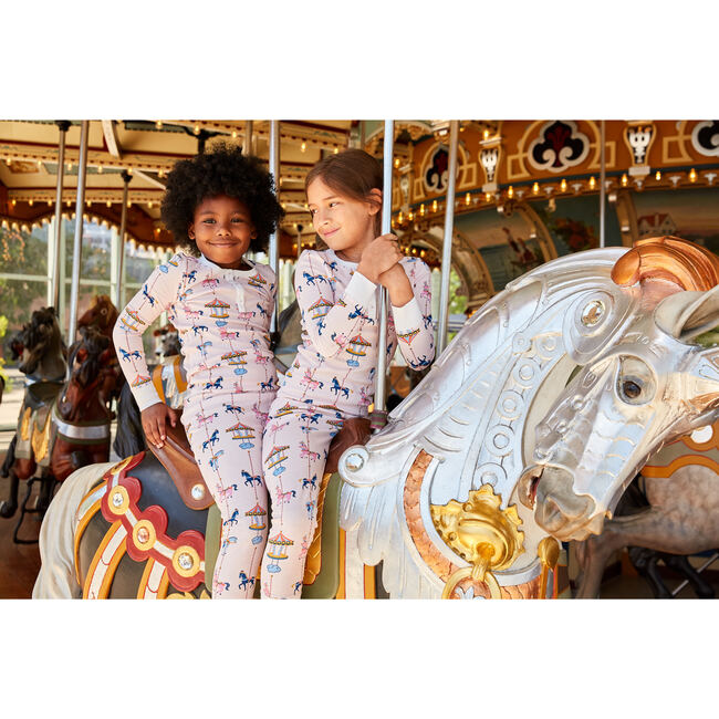 *Exclusive* Kids Carousel Pajama Set, Lollipop - Pajamas - 4
