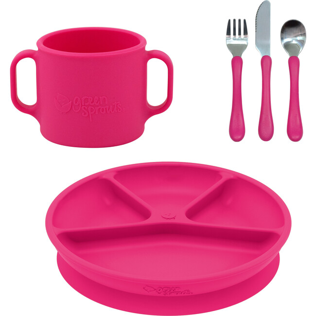 Learning Feeding Set, Pink - Sippy Cups - 1