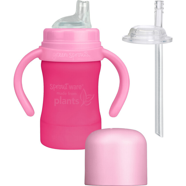 Sprout Ware Sip & Straw Cup 2 Pack, Pink & Aqua