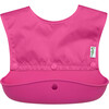 Snap & Go Silicone Food Catcher Bib 2 Pack, Pink - Bibs - 2