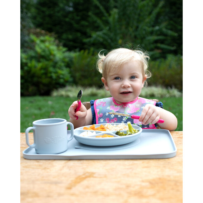 Easy-wear Bib & Platemat Set, Swan - Bibs - 4