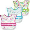Wipe-off Bib & Sprout Ware Cup Set, Pink - Bibs - 2 - thumbnail