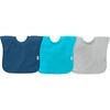 Stay-dry Toddler Bib & Sprout Ware Cup Set, Navy - Bibs - 2