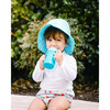 Stay-dry Toddler Bib & Sprout Ware Cup Set, Aqua - Bibs - 4 - thumbnail