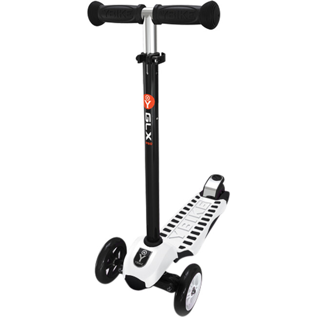 GLX Pro 3-Wheel Kick Scooter, Black/White - Scooters - 2