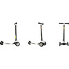 GLX Pro 3-Wheel Kick Scooter, Black/White - Scooters - 3