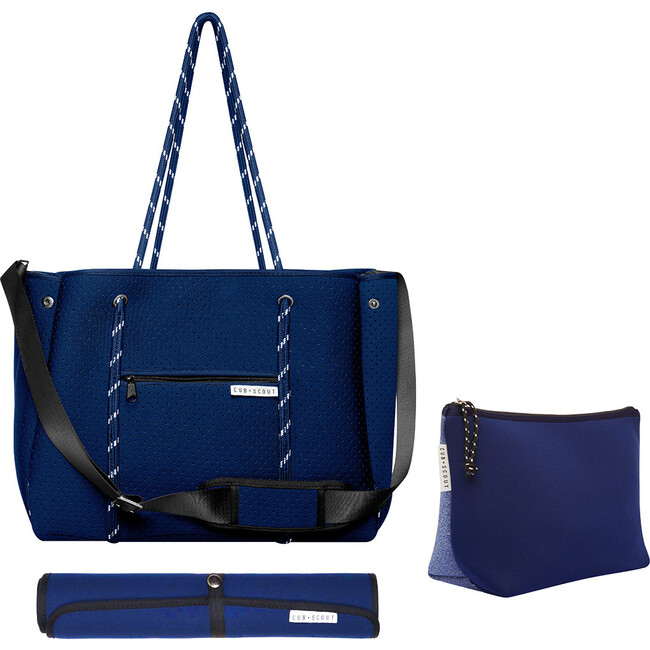The Mum Set - Navy Leader Carryall, Sky Pouch, Navy Mat - Diaper Bags - 1