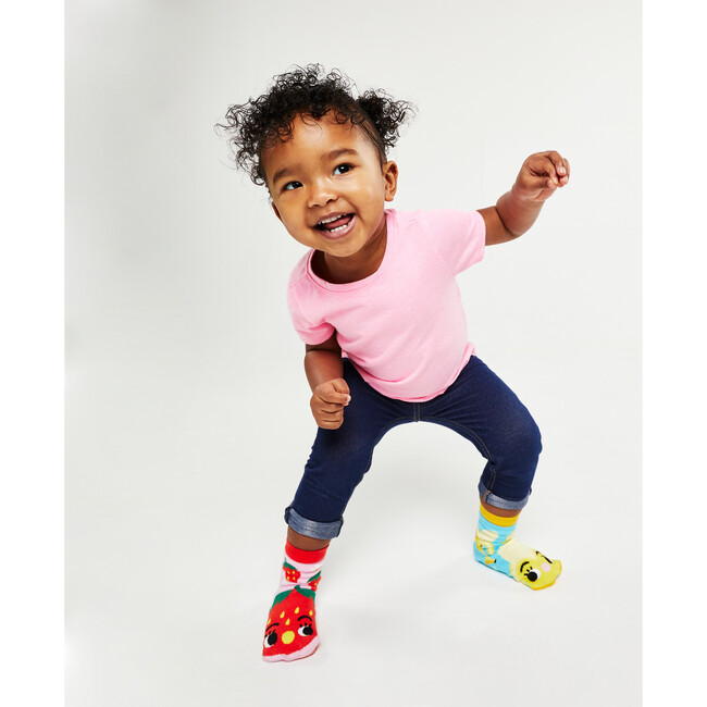 Strawbery & Banana, Mismatched Socks Set, Kid & Adult Bundle
