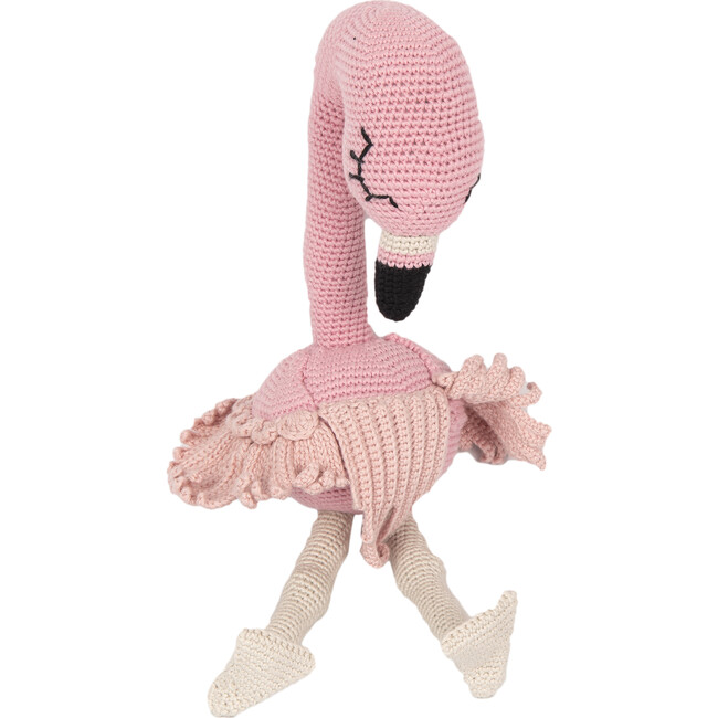 Flamingo Organic Stuffed Animal Handmade Pink Color