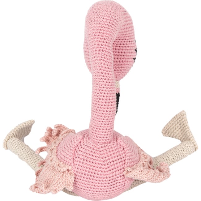 Flamingo Organic Stuffed Animal Handmade Pink Color - Soft Dolls - 2