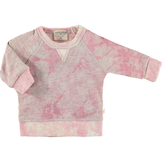 Baby Peace & Love Loungewear Set, Heather Grey Pink