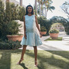 Women's Drop Waist Shift Dress, Cerulean Light Blue - Dresses - 2