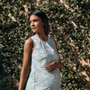 Women's Drop Waist Shift Dress, Cerulean Light Blue - Dresses - 3