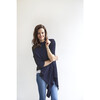 Mother's Cocoon Nursing Shawl, Navy - Nursing Covers - 4