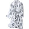 Block-Printed Cotton Women's Robe, Fort - Robes - 1 - thumbnail