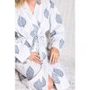 Block-Printed Cotton Women's Robe, Fort - Robes - 2