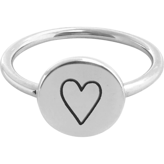 Sterling Silver Perfectly Imperfect Heart Signet Ring