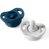 The Pop & Go Pacifier Twin Pack, Navy About You & Oh Happy Grey - Pacifiers - 2