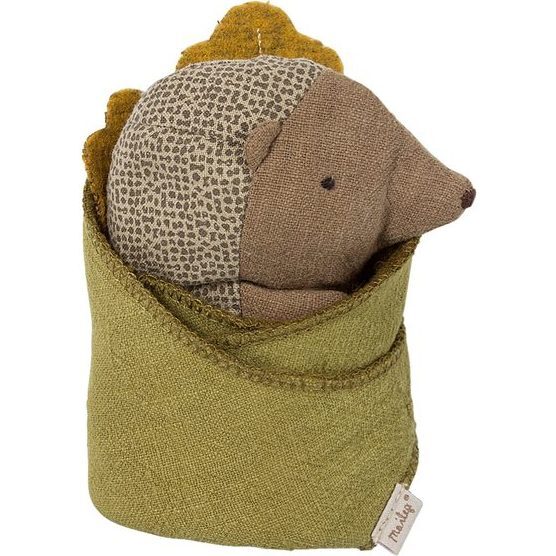 Baby Hedgehog in Leaf - Plush - 1