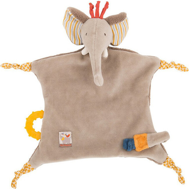 Elephant Pacifier Lovey, Multi - Pacifiers - 1