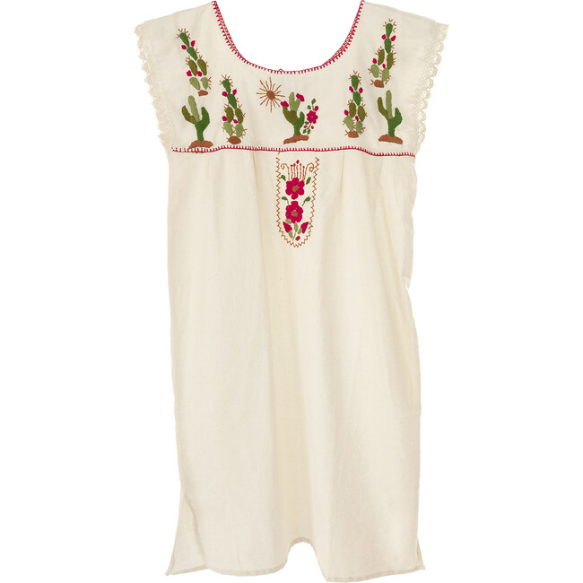 Women's Cactus Mini Dress, Ivory