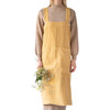 Adult Linen Pinafore Apron, Honey - Party Accessories - 1 - thumbnail