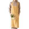 Adult Linen Pinafore Apron, Honey - Party Accessories - 3