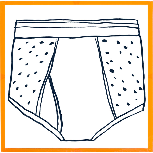 Navy Undergoochies, Orange Plexibox - Art - 1