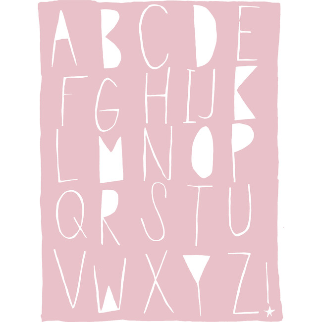 Pink ABC Chart, Unframed - Art - 1